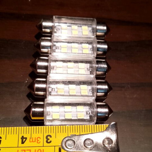 Led car bulbs new, pack of 5, length 4cm, no canbus