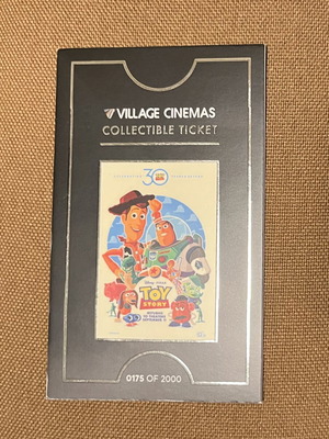 Village Cinemas Toy Story Collectible Ticket Limited Edition 175/2000