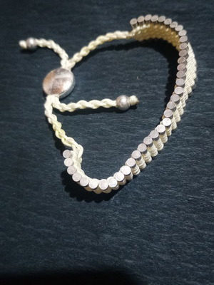 Alternative bracelet used beige - silver