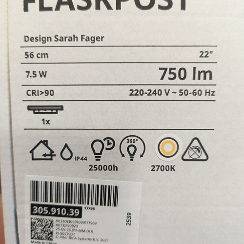 IKEA Flaskpost LED Bathroom Mirror Light 56cm new