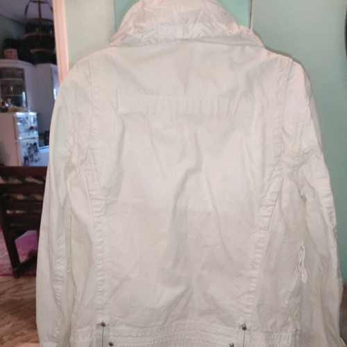 Gas men's jacket white like new, size M