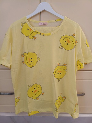 Women's pajamas like new, size XXL, yellow, 100% cotton