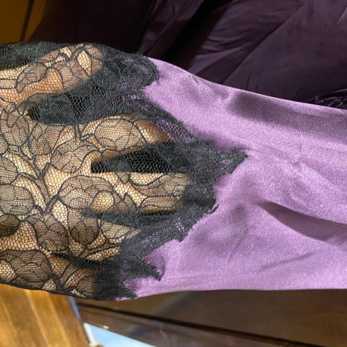 Neyret Paris silk robe XS like new, purple, 100% silk