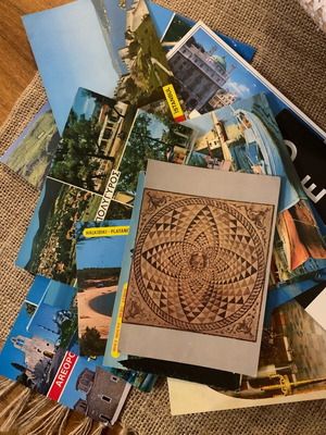 Postcards used, pack of 20 old