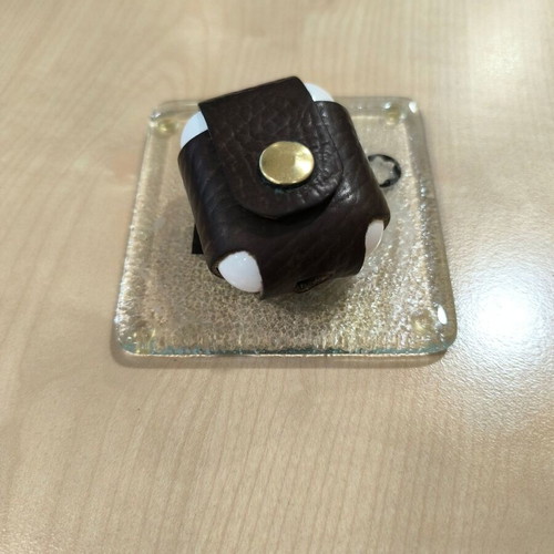 HANDMADE LEATHER CASE FOR iPhone Apple Airpods