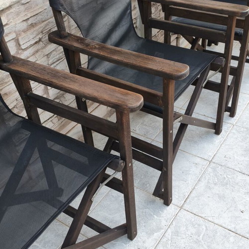 Director chairs professional set of 4 like new