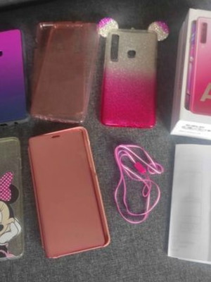Samsung Galaxy A9 Dual SIM 128GB Розов със своята кутия и подарък 5 калъфа