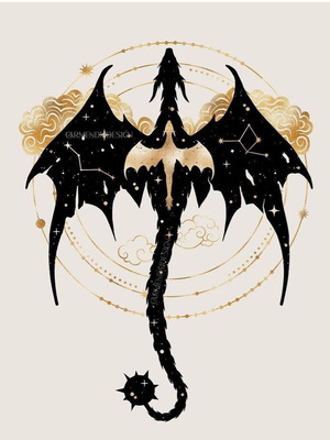 Fourth Wing dragon poster new