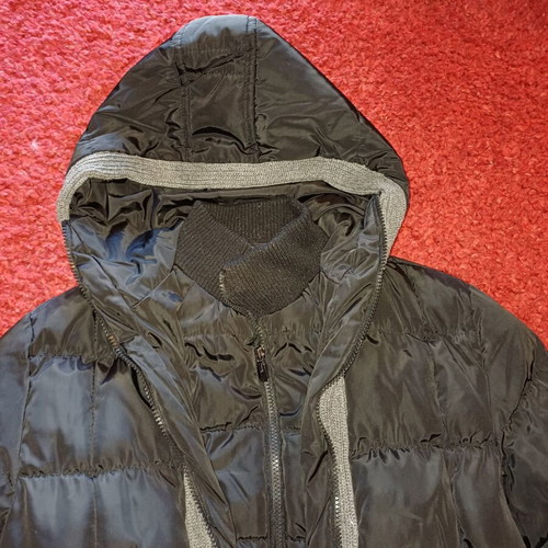 Puffer jacket black with gray details Ativo Fashion Wear like new