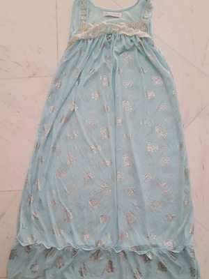 Γαλάζιο see through νυχτικό μέγεθος XXL