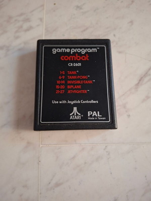 Combat retro game cartridge for Atari 2600 PAL used