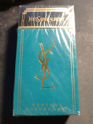 Yves Saint Laurent Menthol Luxury 100s sealed pack from 80s