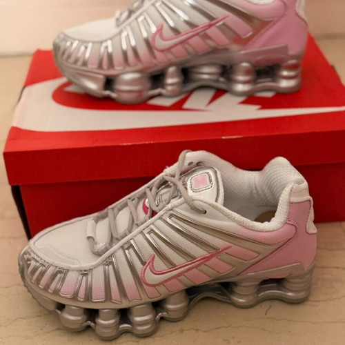 Nike Shox TL Pink and Silver New Women's Athletic Shoes Size 38