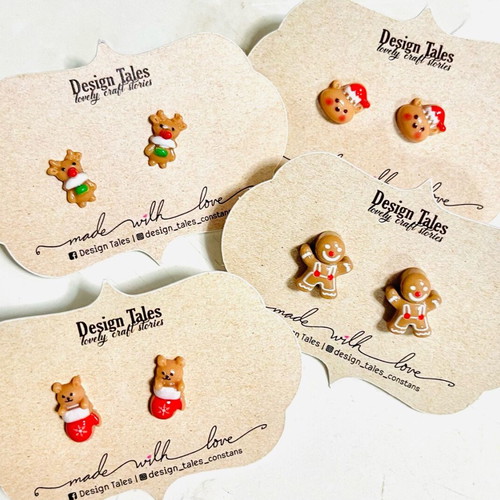 Children's earrings new, set with various designs
