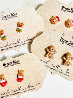Children's earrings new, set with various designs