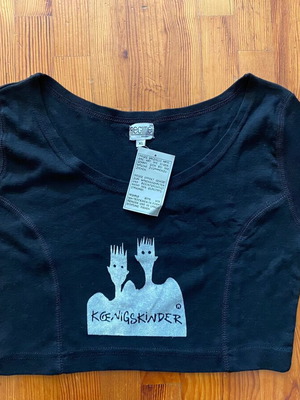 Crop top XL μαύρο καινούργιο με ετικέτες, βαμβακερό