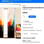  Mονή κουρτίνα - Cosmic Burst - Crayola Dream in Color Collection.