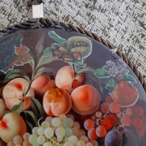 Decorative frame with fruits new, size 17×17cm