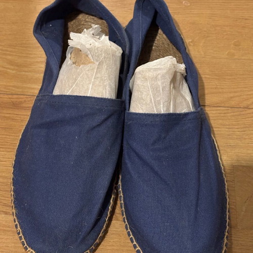 Men's espadrilles like new, navy blue, size 45