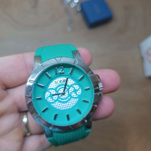 Loisir women's watch used, turquoise rubber strap