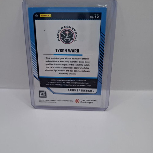 2024-25 Panini Donruss Euroleague Tyson Ward 25th Anniversary card like new