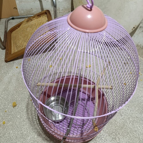 Metal Birdcage in Purple Like New
