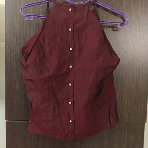Taft set GRAMA new, size M, satin silk burgundy color