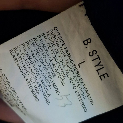 B. STYLE satin trench coat large black like new