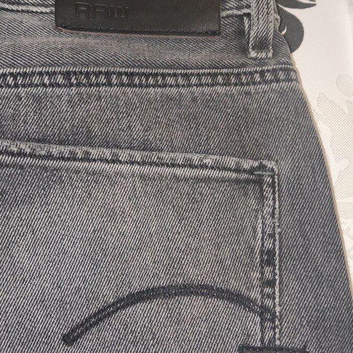 Γυναικείο τζίν G-Star Raw medium μεταχειρισμένο, μαύρο και γκρι