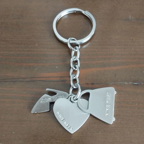 Nine West keychain, silver, unused