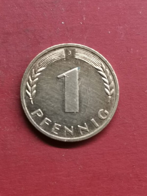 Νόμισμα 1 Πφένινγκ Γερμανίας 1969 σαν καινούργιο