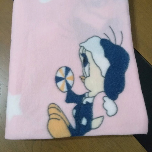 Baby blankets like new, 2 pieces, pink fleece and teddy bear design