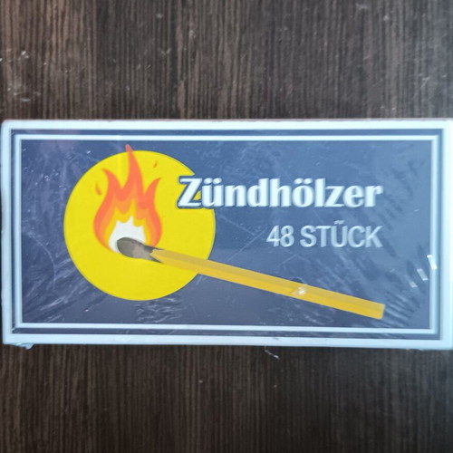 German safety matches large, new, size 11×5.5 cm