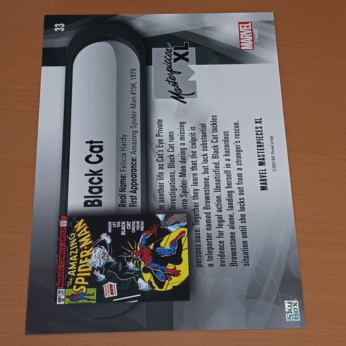Marvel Masterpieces XL Base Card #33 Black Cat like new