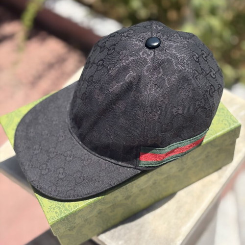 Gucci cap new, black, one size adjustable