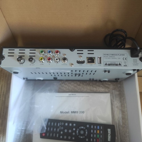 Maxell Multimedia Box MMB 200 like new, HD media player and USB recorder
