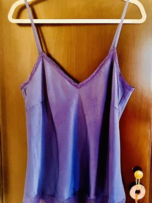 Molly Bracken Ladies Woven Camisole new, cobalt blue, size large