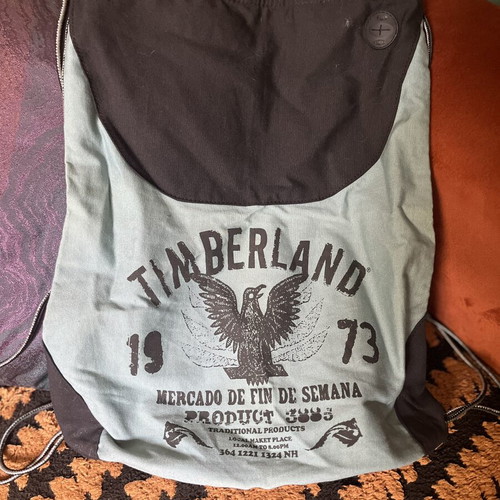 Timberland backpack sack type like new, blue and black