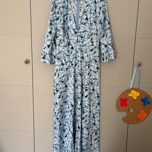 Maxi dress Nadia Rapti like new, blue and turquoise