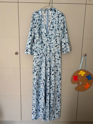 Maxi dress Nadia Rapti like new, blue and turquoise