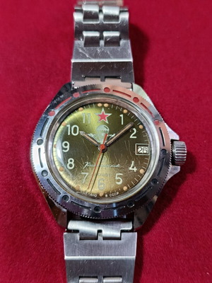 Vostok Komandirskie Paratrooper vintage μηχανικό ρολόι μεταχειρισμένο