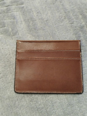 Leather handmade card wallet like new, tan color
