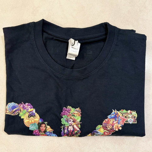 Black T-shirt Sol's Synot graphic design small new