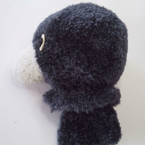 Plush puppet glove animal crow Charcoal The Raven used