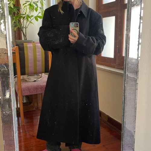 Vintage Boss coat used, black, size L-XL