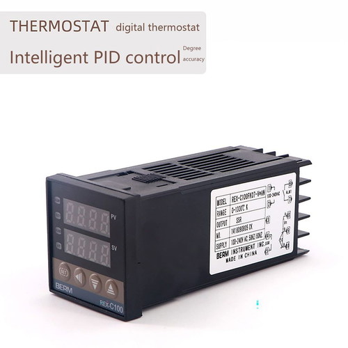 Digital PID Controller with 25A SSR Relay, Temperature Range 0-1300°C
