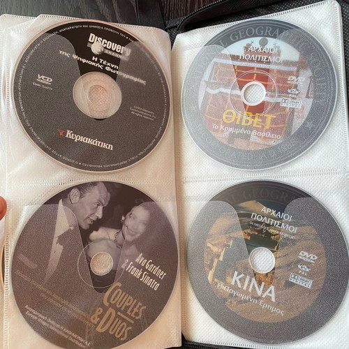 DVD documentary album, pack of 71 discs