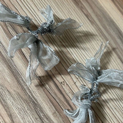 Paperchase London set of 20 used silver Christmas tree decorations