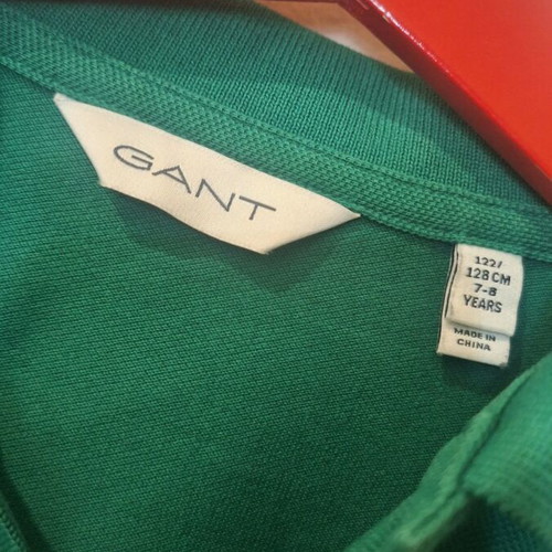 Gant kids long sleeve polo 128cm like new, green