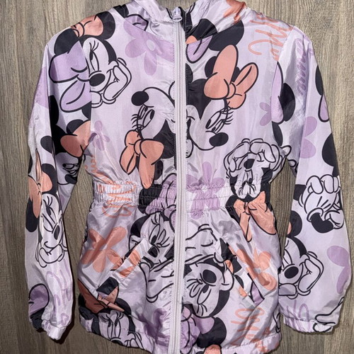 Disney waterproof jacket for girls, size 3-4 years, purple
